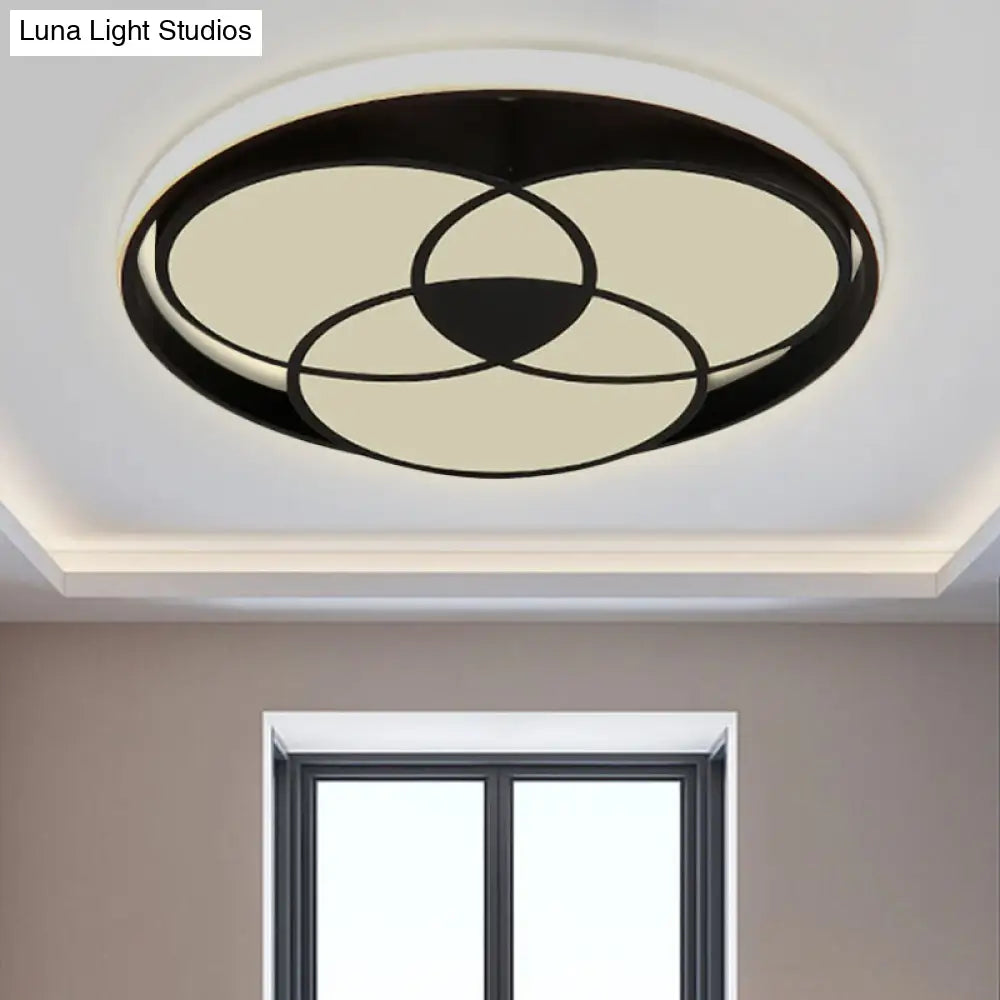 Art Deco Acrylic Flush Mount Ceiling Light For Bedroom