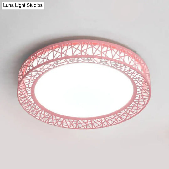 Art Deco Acrylic Flush Mount Ceiling Light - Ideal For Classrooms