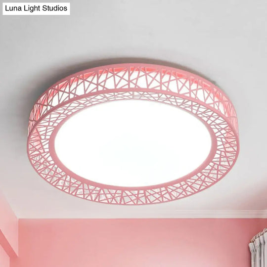 Art Deco Acrylic Flush Mount Ceiling Light - Ideal For Classrooms