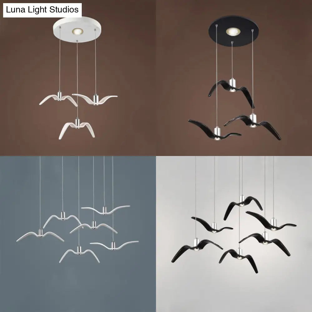 Art Deco Seagull Pendant Light For Childrens Room - Stylish And Playful