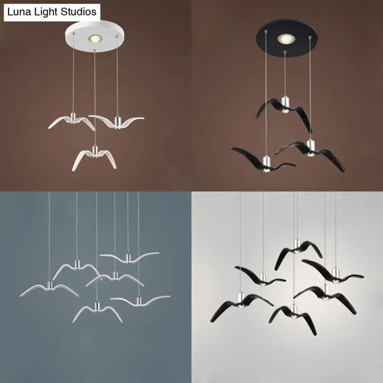 Art Deco Seagull Pendant Light For Children’s Room