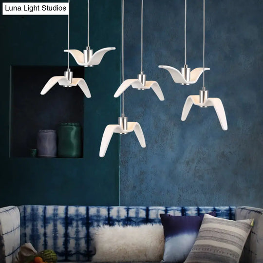 Art Deco Seagull Pendant Light For Children’s Room