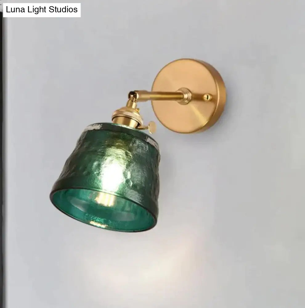 Art Living Room Bedroom Balcony Mirror Bedside Brass Copper Wall Lamp Copper Wall Lamps