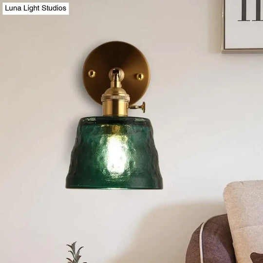 Art Living Room Bedroom Balcony Mirror Bedside Brass Copper Wall Lamp Lamps