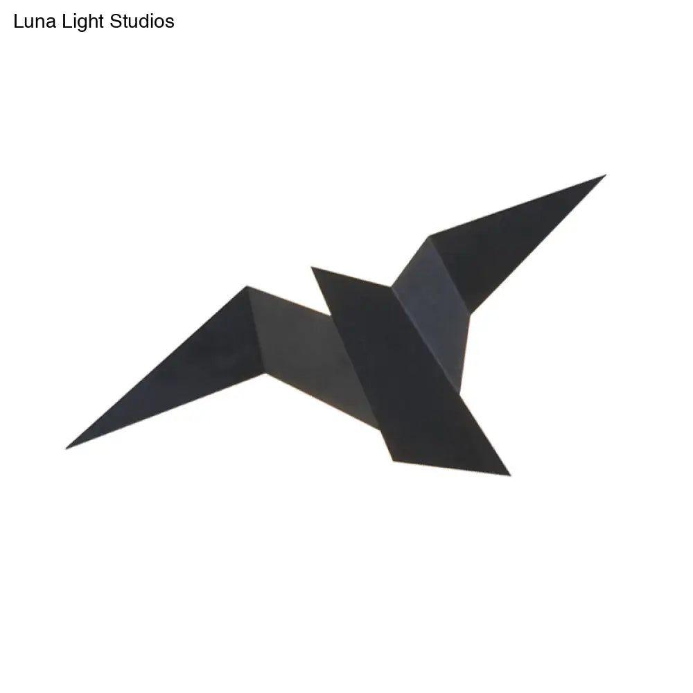 Artistic Metal Origami Bird Led Sconce For Living Room Wall