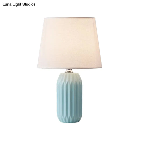 Nordic Cone Reading Light | 1-Head Nightstand Lamp Pink/Blue/Lemon Green Ceramic Base