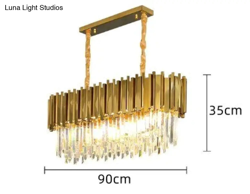 Astrid - Gold Chandelier With K9 Crystals See Pic 5 Crystal Chandelier