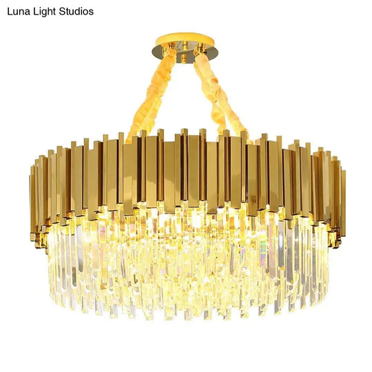 Astrid - Gold Chandelier With K9 Crystals Crystal Chandelier