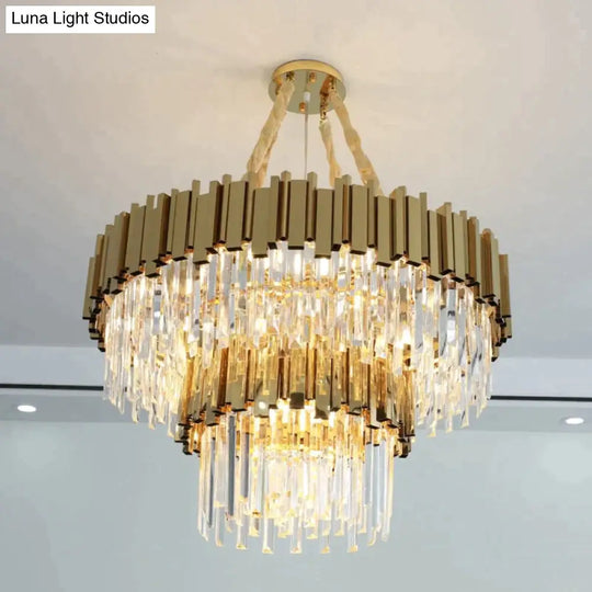 Astrid - Gold Chandelier With K9 Crystals Crystal Chandelier