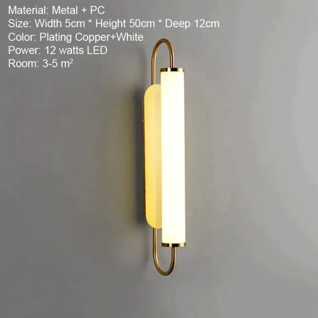 Asya - Modern Minimalist Design LED Wall Lamp 12 Watts / China / Warm White (2700-3500K) Wall Lamp