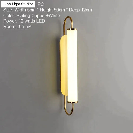 Asya - Modern Minimalist Design Led Wall Lamp 12 Watts / China Warm White (2700-3500K)