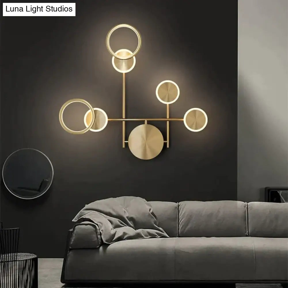 Ayten - Modern Style Golden Led Wall Lamp For Living Room Bedroom Dining Aisle Lighting Light