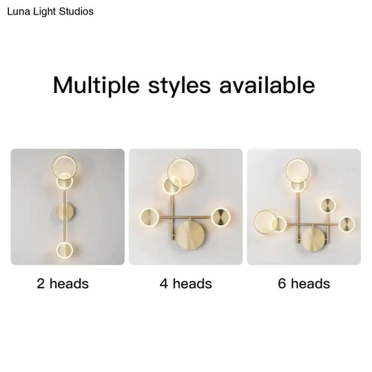 Ayten - Modern Style Golden Led Wall Lamp For Living Room Bedroom Dining Aisle Lighting Light