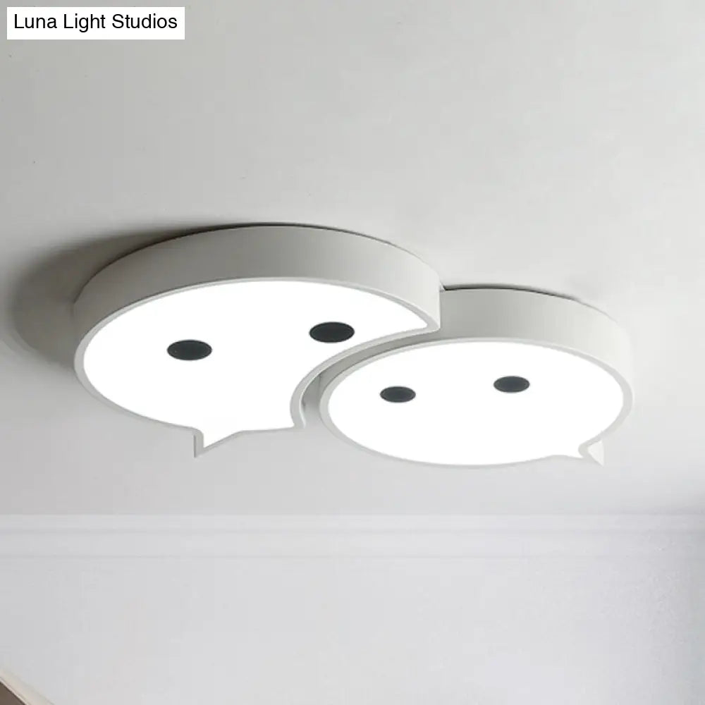 Baby Elf Led Ceiling Mount Light: Charming Metal And Acrylic Lamp For Child’s Bedroom