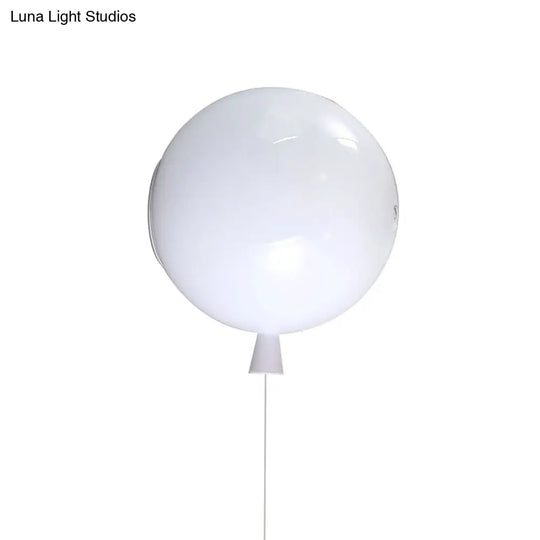 Balloon Shaped Glass Wall Sconce: Creative Light For Baby Bedroom & Corridor