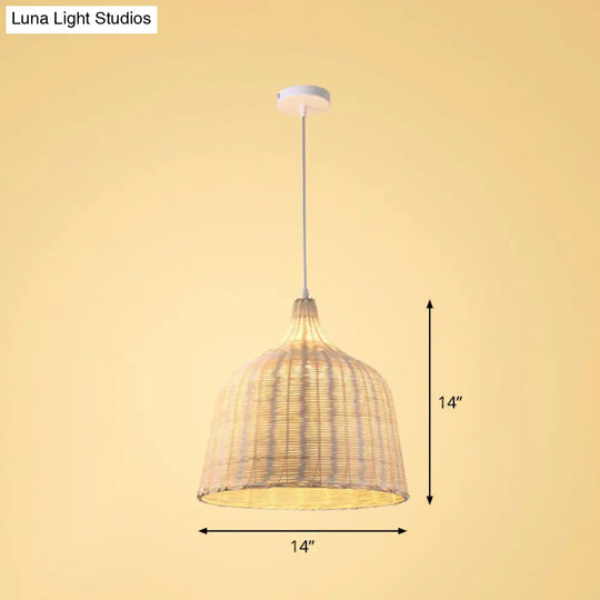 Bamboo Suspension Pendant Light: Handmade Simplicity In Wood