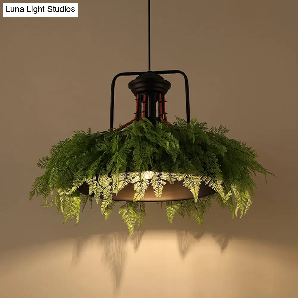 Barn Metal Plant Suspension Pendant Antique 18’/21.5’ W Led Ceiling Light - Black’ Note: The