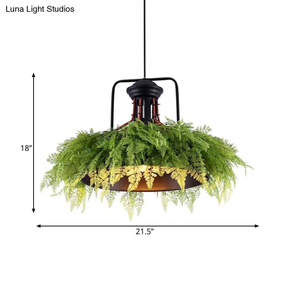 Barn Metal Plant Suspension Pendant Antique 18’/21.5’ W Led Ceiling Light - Black’ Note: The