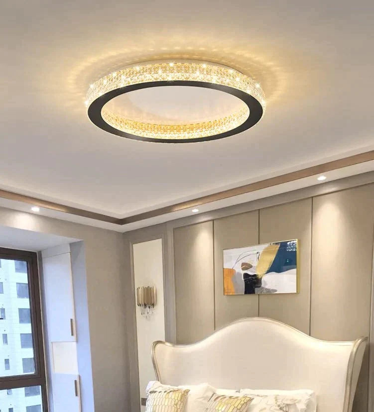 Bedroom Ceiling Lamp Modern Luxury New Artistic Personality White / Tri-Color Light 50Cm Square