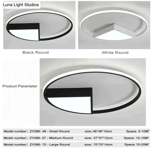 Bedroom Ceiling Lights For Living Room House Light Plafondlamp Led 25W 30W 36W White Back Frame