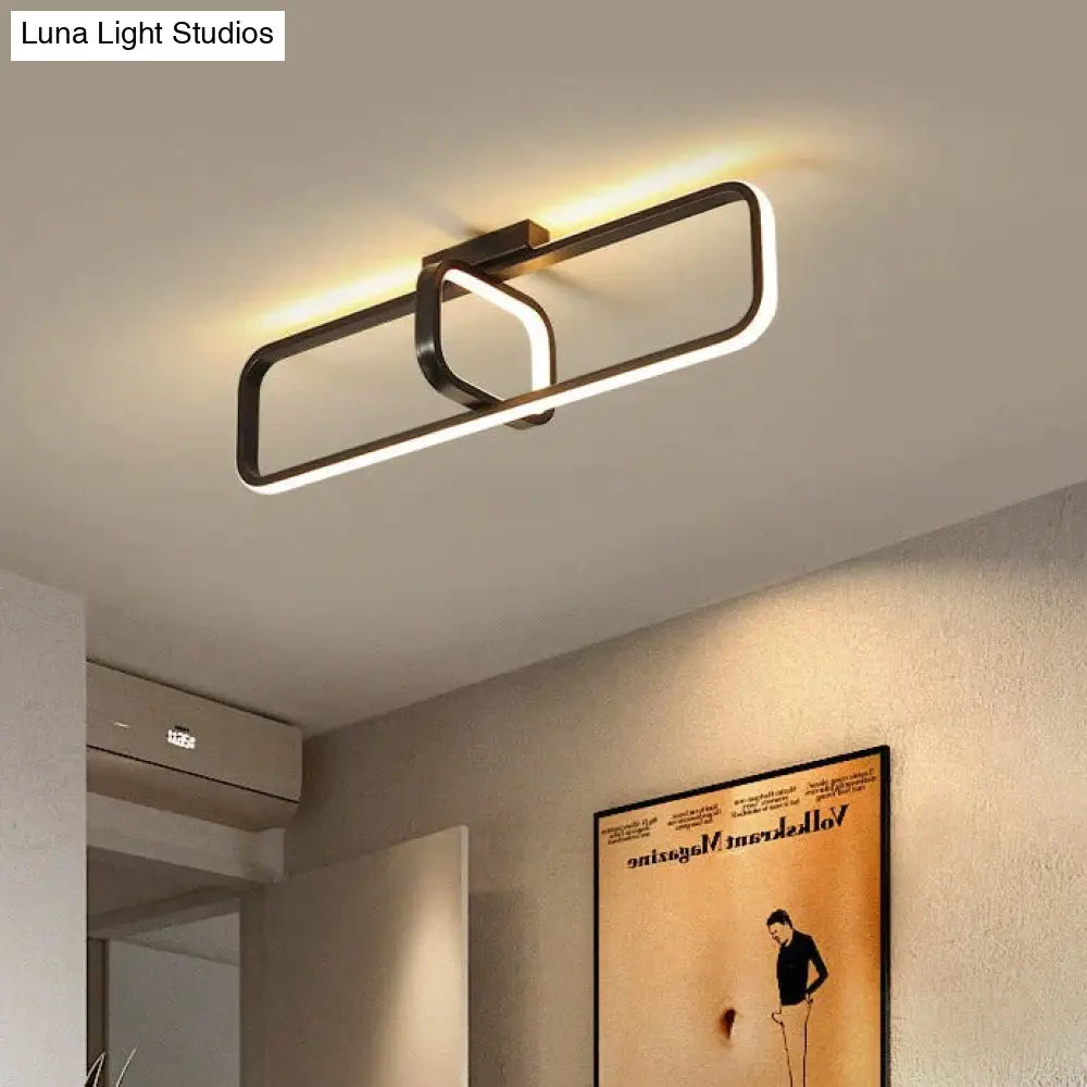 Bedroom Lamp Modern Simple Creative Warm Home Study Living Room Led Ceiling