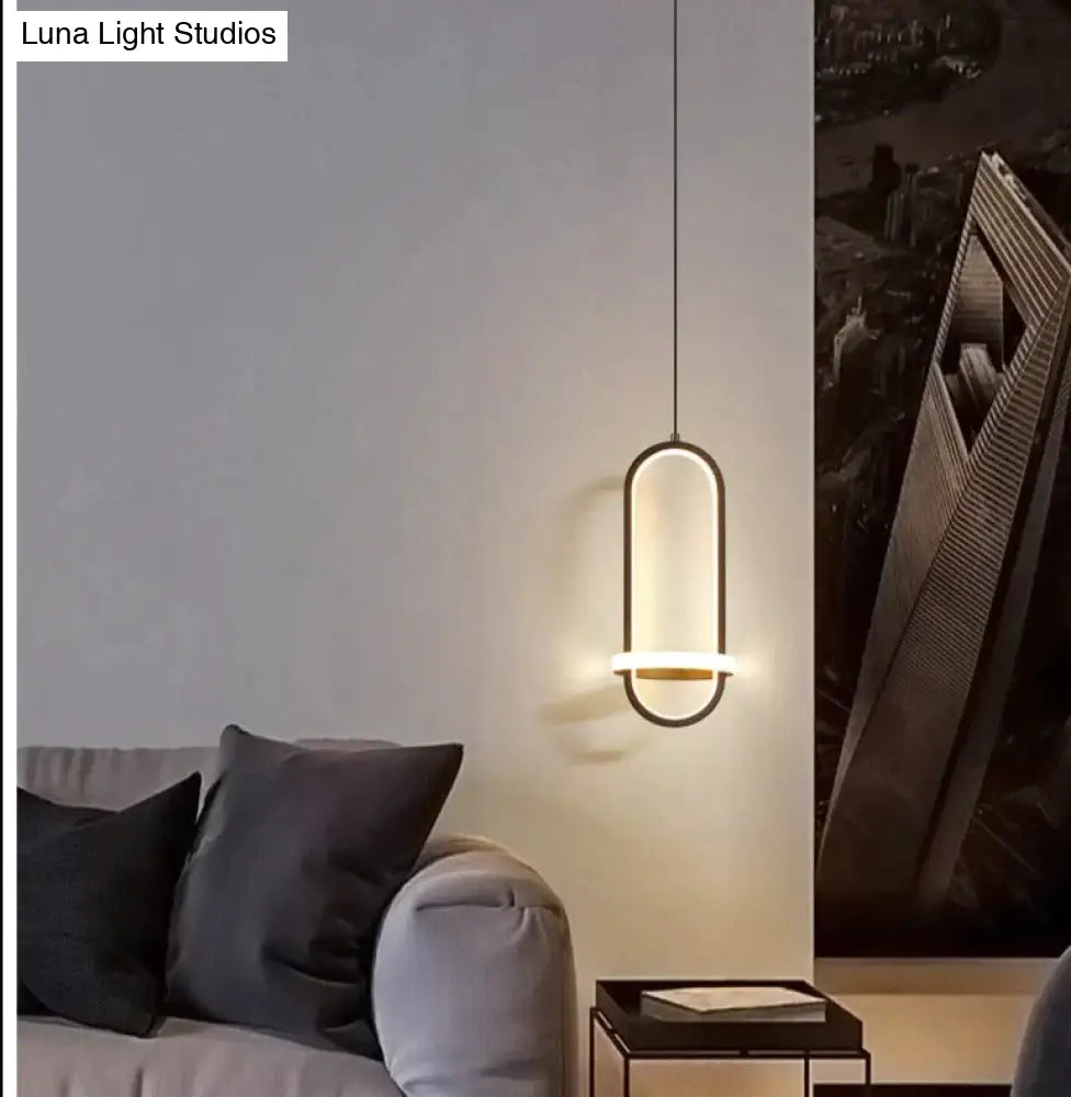 Bedside Chandelier Modern Simple Long-Line Atmosphere Lamp Pendant