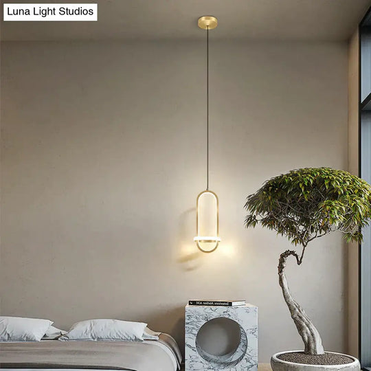 Bedside Chandelier Modern Simple Long-Line Atmosphere Lamp Pendant