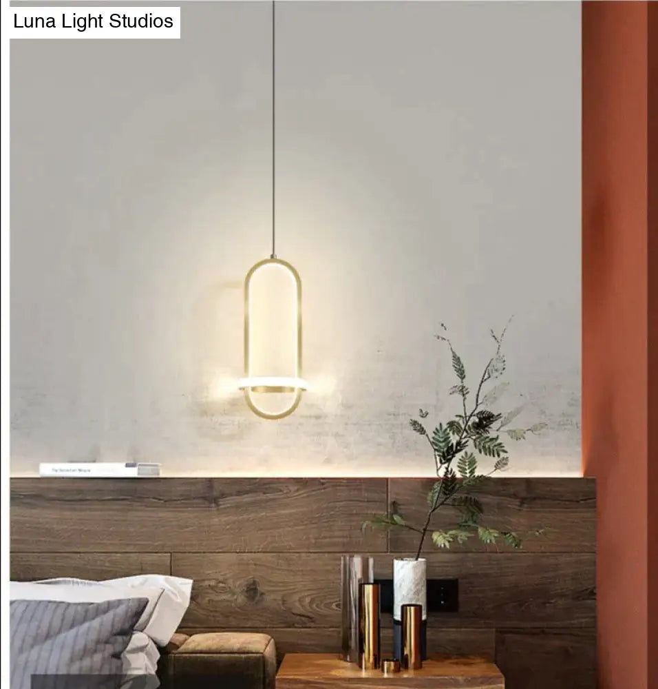 Bedside Chandelier Modern Simple Long-Line Atmosphere Lamp Pendant