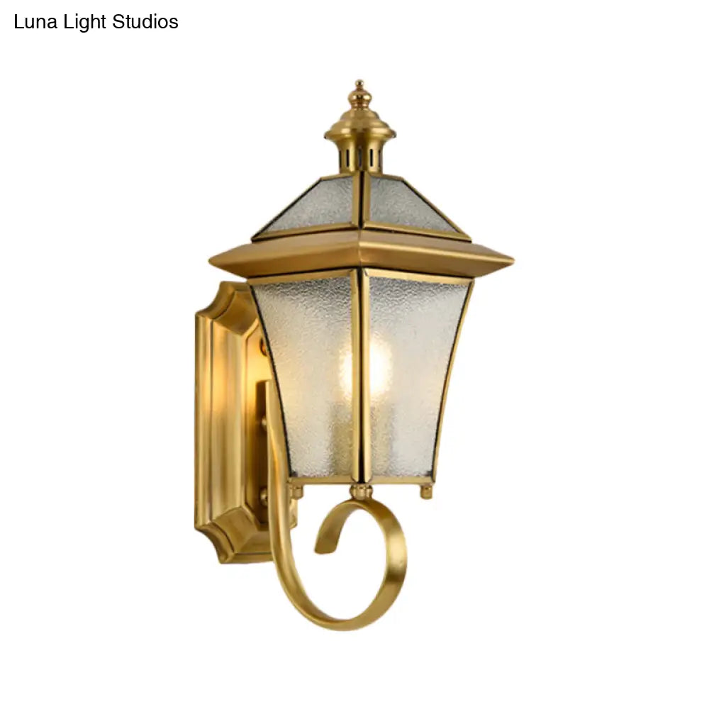 Birdcage Metal Wall Sconce - Traditional Brass Foyer Light Fixture (14/15 H 1 Bulb)