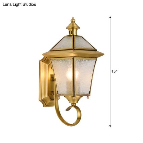 Birdcage Metal Wall Sconce - Traditional Brass Foyer Light Fixture (14/15 H 1 Bulb)