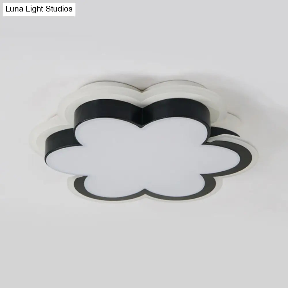 Black Blossom Acrylic Ceiling Light For Modern Corridor And Kitchen Spaces