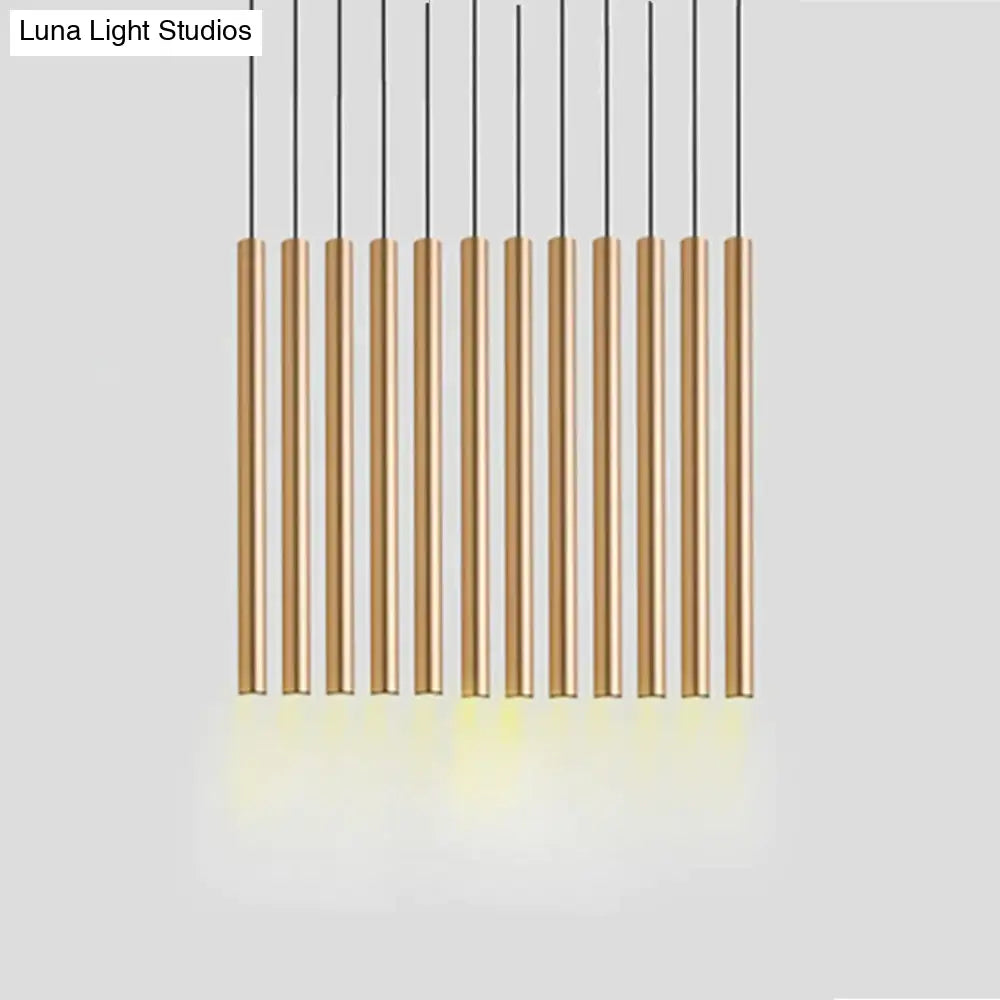 Black Industrial Pendant Lights Long Tube Hanging Lamp For Living Room Home Light Fixtures Decor