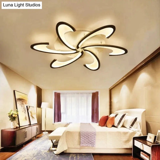 Black White Body Led Ceiling For Living Room Acrylic Lampara De Techo Modern Lamp Indoor Home