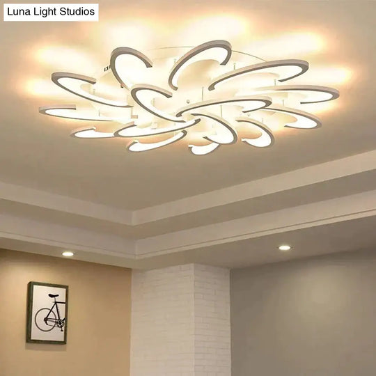 Black White Body Led Ceiling For Living Room Acrylic Lampara De Techo Modern Lamp Indoor Home