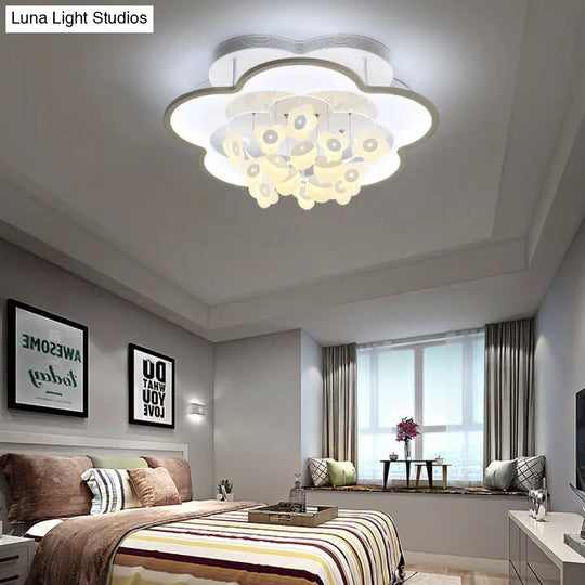 Blossom Modern Led Ceiling Light For Adult & Kid Bedrooms (Acrylic Flushmount)