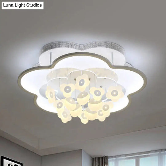 Blossom Modern Led Ceiling Light For Adult & Kid Bedrooms (Acrylic Flushmount)