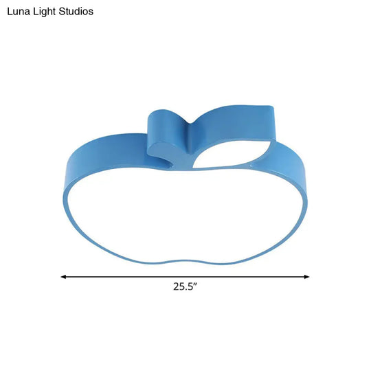 Blue Apple Kindergarten Led Cartoon Ceiling Flush Light