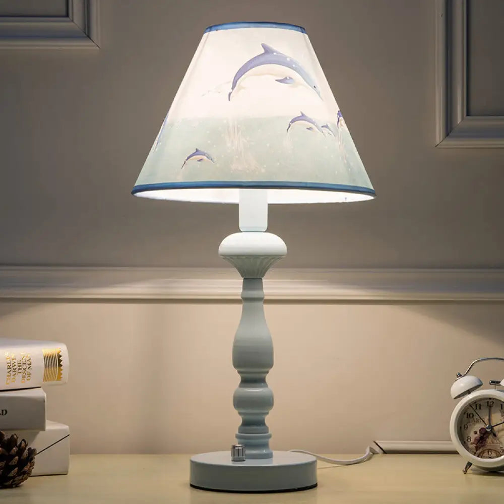 Blue Dolphin Desk Light: Fun Contemporary Reading Light For Kids Bedroom