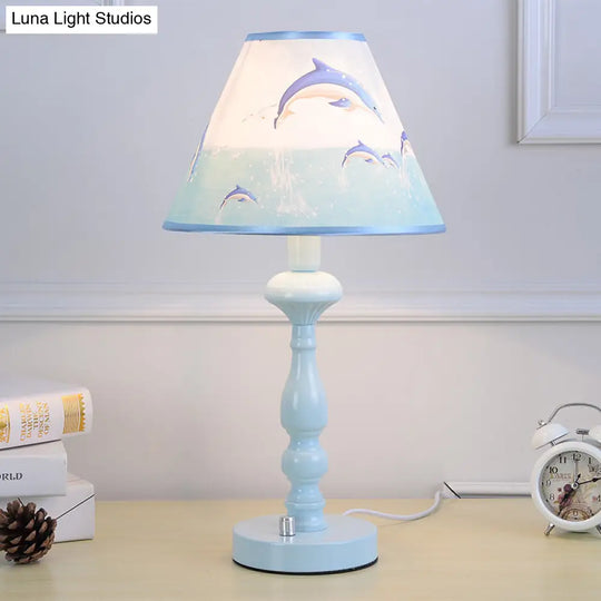 Blue Dolphin Desk Light: Fun Contemporary Reading Light For Kids Bedroom