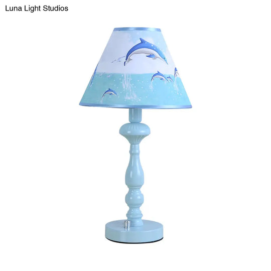 Blue Dolphin Desk Light: Fun Contemporary Reading Light For Kids Bedroom