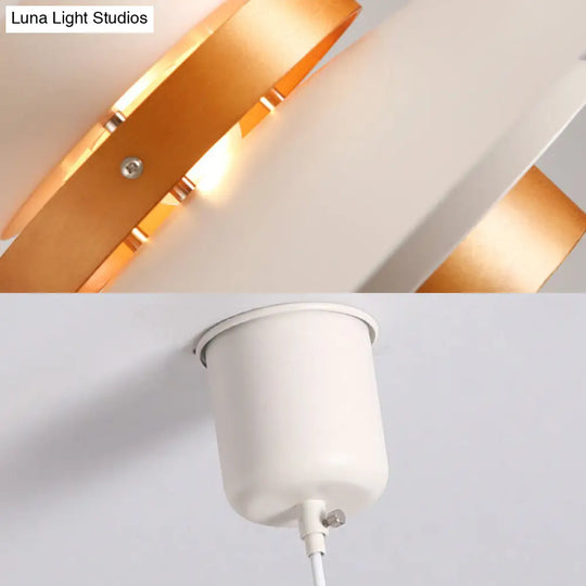 Metal Ufo Pendant Light With Adjustable Cord - Creative One-Light Design Shop Bookstore