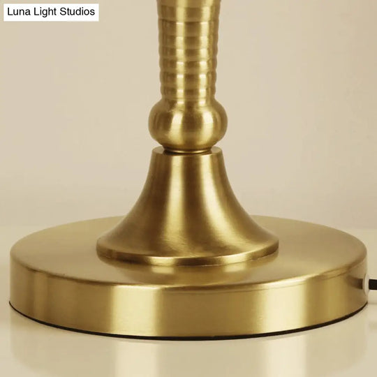 Brass 3-Light Night Light With Classic Frost Glass: Ideal For Bedroom Tables