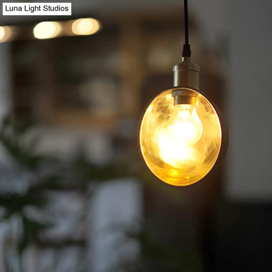 Simple Black And Brass Pendant Light - Stylish Metal Ceiling Lamp For Kitchen