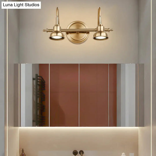 Brass Linear Led Vanity Sconce - Traditional 2/3/4-Light Bathroom Lighting