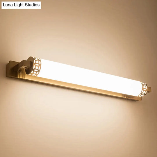 Bronze Led Wall Light Sconce For Minimalist Bathroom Vanity Lighting