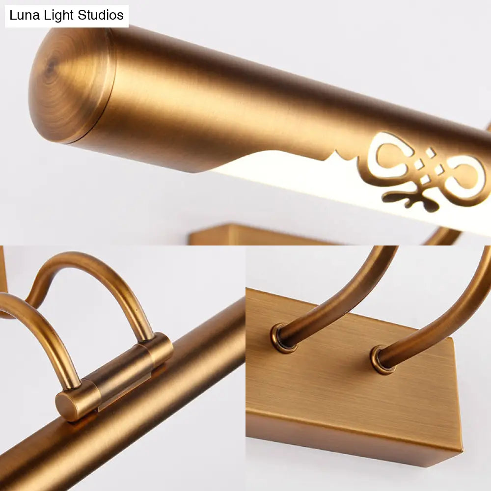 Bronze Modern Led Wall Sconce Light For Bathroom Vanity - Available In 18 Or 29.5 Width