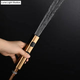 Brush Rose Gold Hand Held Bidet Sprayer Douche Toilet Kit Brass Bidet Faucet Set Hot and Cold Valve Set Jet Bathroom