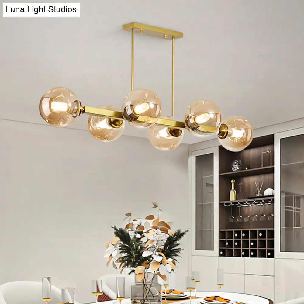 Bubbles Glass Pendant Light: Stylish Island Hanging Fixture For Postmodern Dining