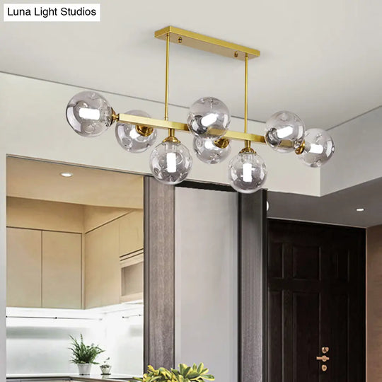 Bubbles Glass Pendant Light: Stylish Island Hanging Fixture For Postmodern Dining