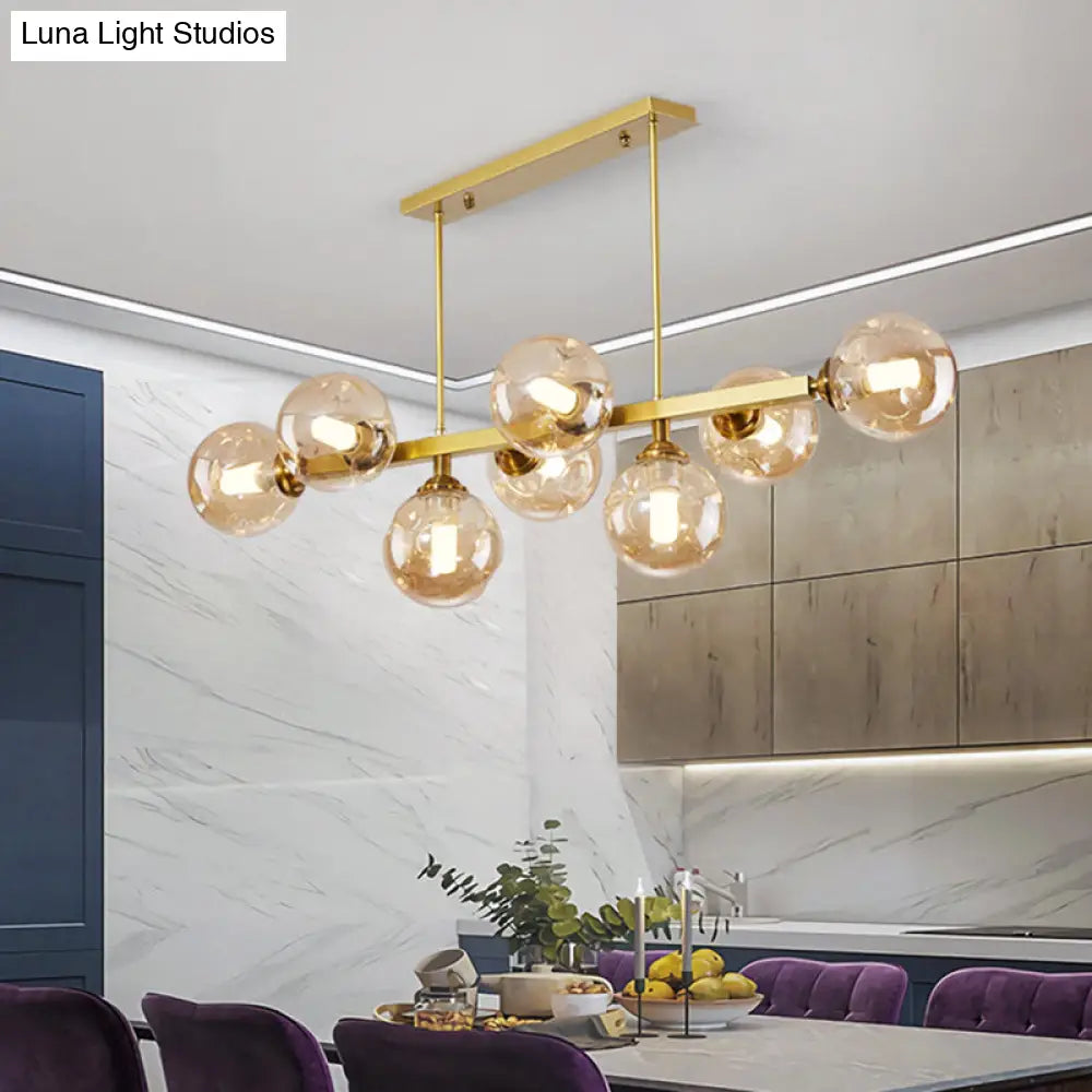 Bubbles Glass Pendant Light: Stylish Island Hanging Fixture For Postmodern Dining